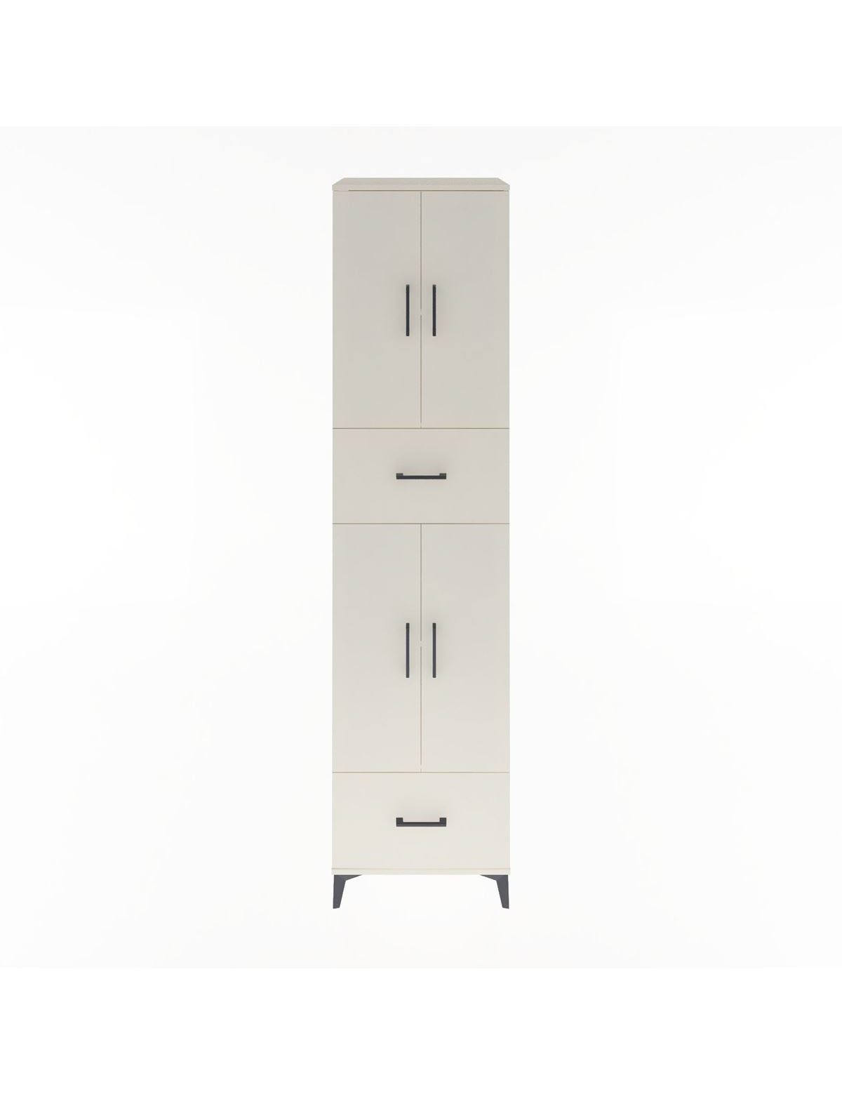 Hyperion Dolap 4 Raflı 2 Çekmeceli 4 Kapaklı 60x44x243 Aytaşı-Aytaşı