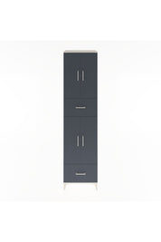 Hyperion Dolap 4 Raflı 2 Çekmeceli 4 Kapaklı 60x44x243 Aytaşı-Antrasit