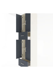 Hyperion Dolap 4 Raflı 2 Çekmeceli 4 Kapaklı 60x44x243 Aytaşı-Antrasit