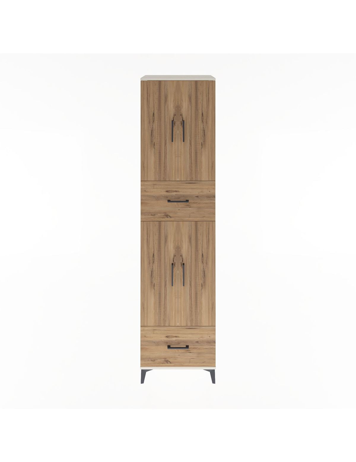 Hyperion Dolap 4 Raflı 2 Çekmeceli 4 Kapaklı 60x44x243 Aytaşı-Çam