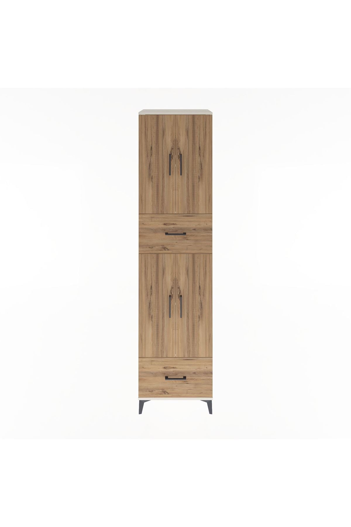 Hyperion Dolap 4 Raflı 2 Çekmeceli 4 Kapaklı 60x44x243 Aytaşı-Çam