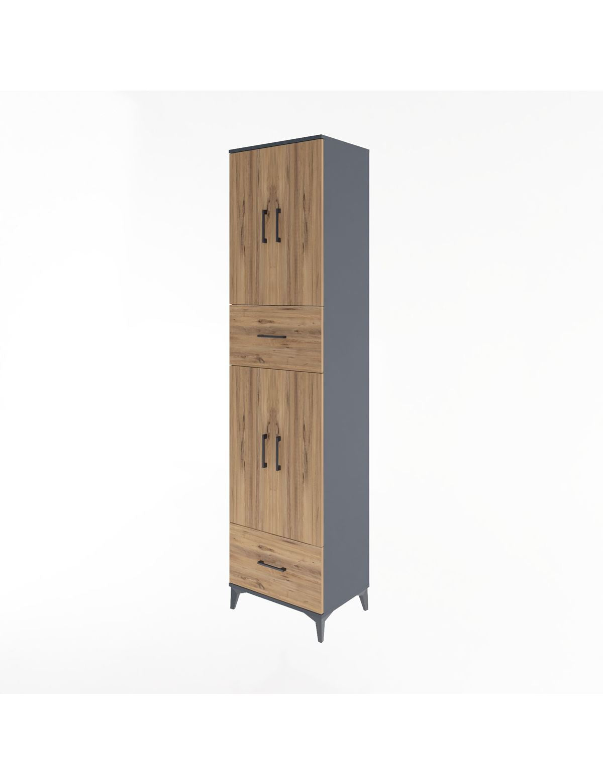 Hyperion Dolap 4 Raflı 2 Çekmeceli 4 Kapaklı 60x44x243 - S65M053V6B