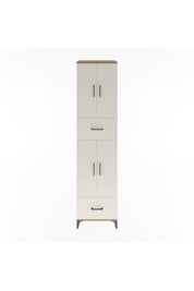 Hyperion Dolap 4 Raflı 2 Çekmeceli 4 Kapaklı 60x44x243 Çam-Aytaşı