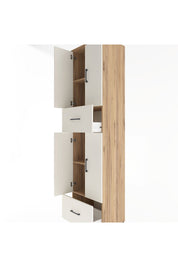 Hyperion Dolap 4 Raflı 2 Çekmeceli 4 Kapaklı 60x44x243 Çam-Aytaşı