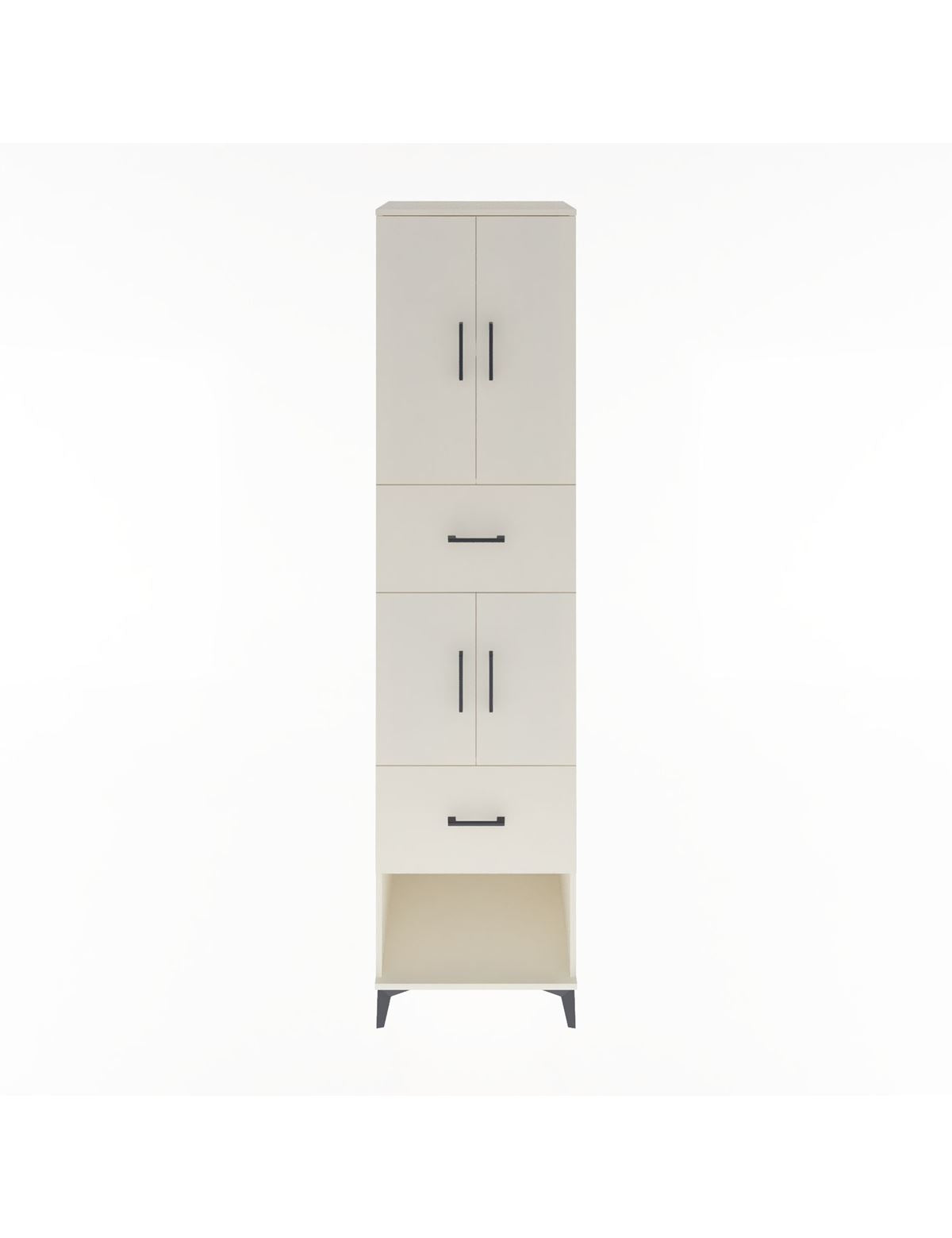 Hyperion Dolap 3 Raflı 2 Çekmeceli 4 Kapaklı 60x44x243 Aytaşı-Aytaşı