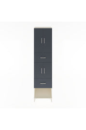 Hyperion Dolap 3 Raflı 2 Çekmeceli 4 Kapaklı 60x44x243 Aytaşı-Antrasit
