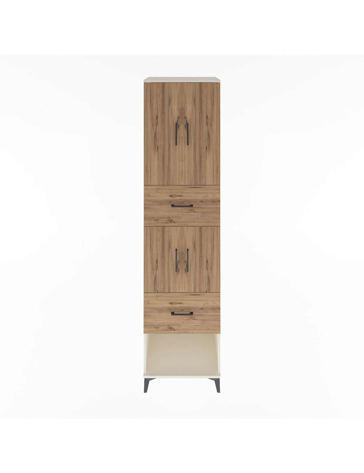 Hyperion Dolap 3 Raflı 2 Çekmeceli 4 Kapaklı 60x44x243 Aytaşı-Çam