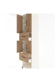 Hyperion Dolap 3 Raflı 2 Çekmeceli 4 Kapaklı 60x44x243 Aytaşı-Çam