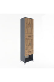Hyperion Dolap 3 Raflı 2 Çekmeceli 4 Kapaklı 60x44x243 - S65M054V6B