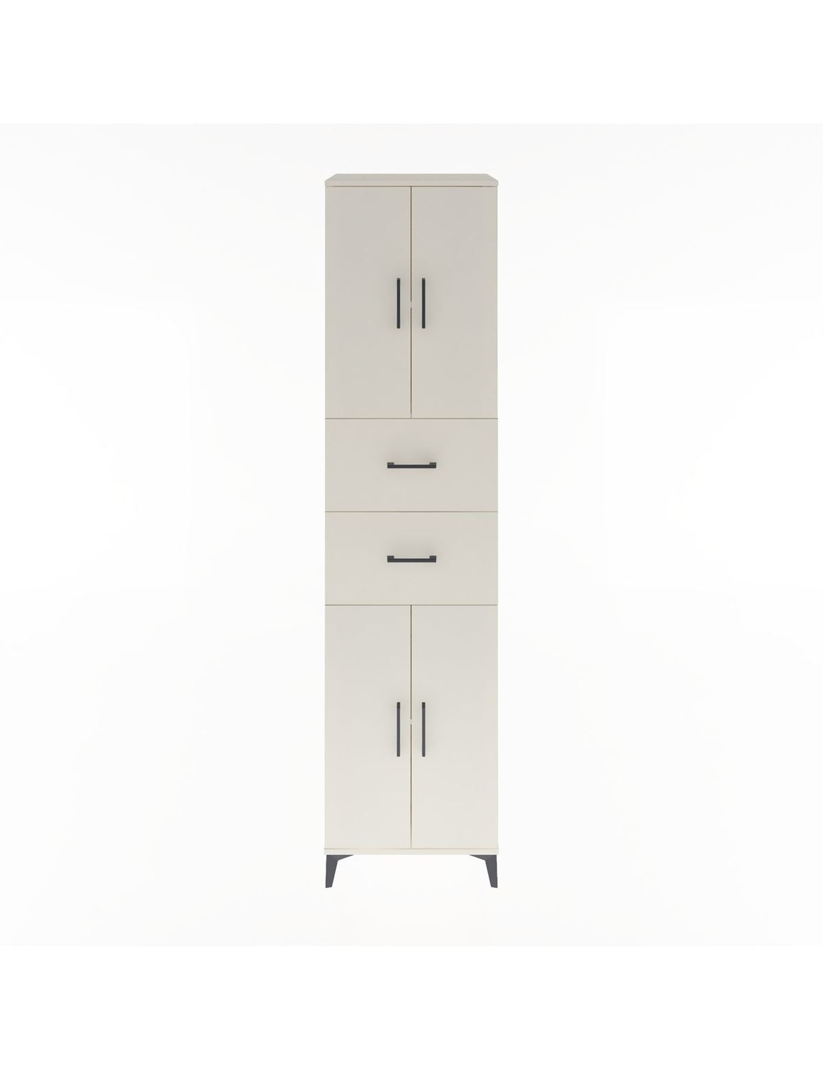 Hyperion Dolap 3 Raflı 2 Çekmeceli 4 Kapaklı 60x44x243 Aytaşı-Aytaşı