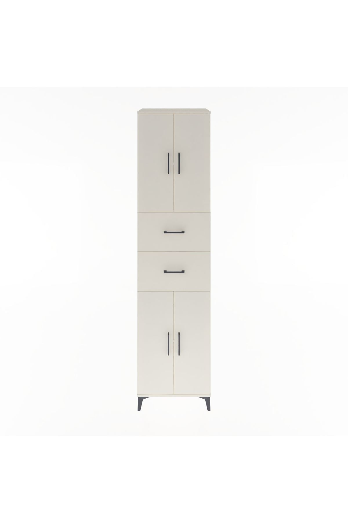 Hyperion Dolap 3 Raflı 2 Çekmeceli 4 Kapaklı 60x44x243 Aytaşı-Aytaşı