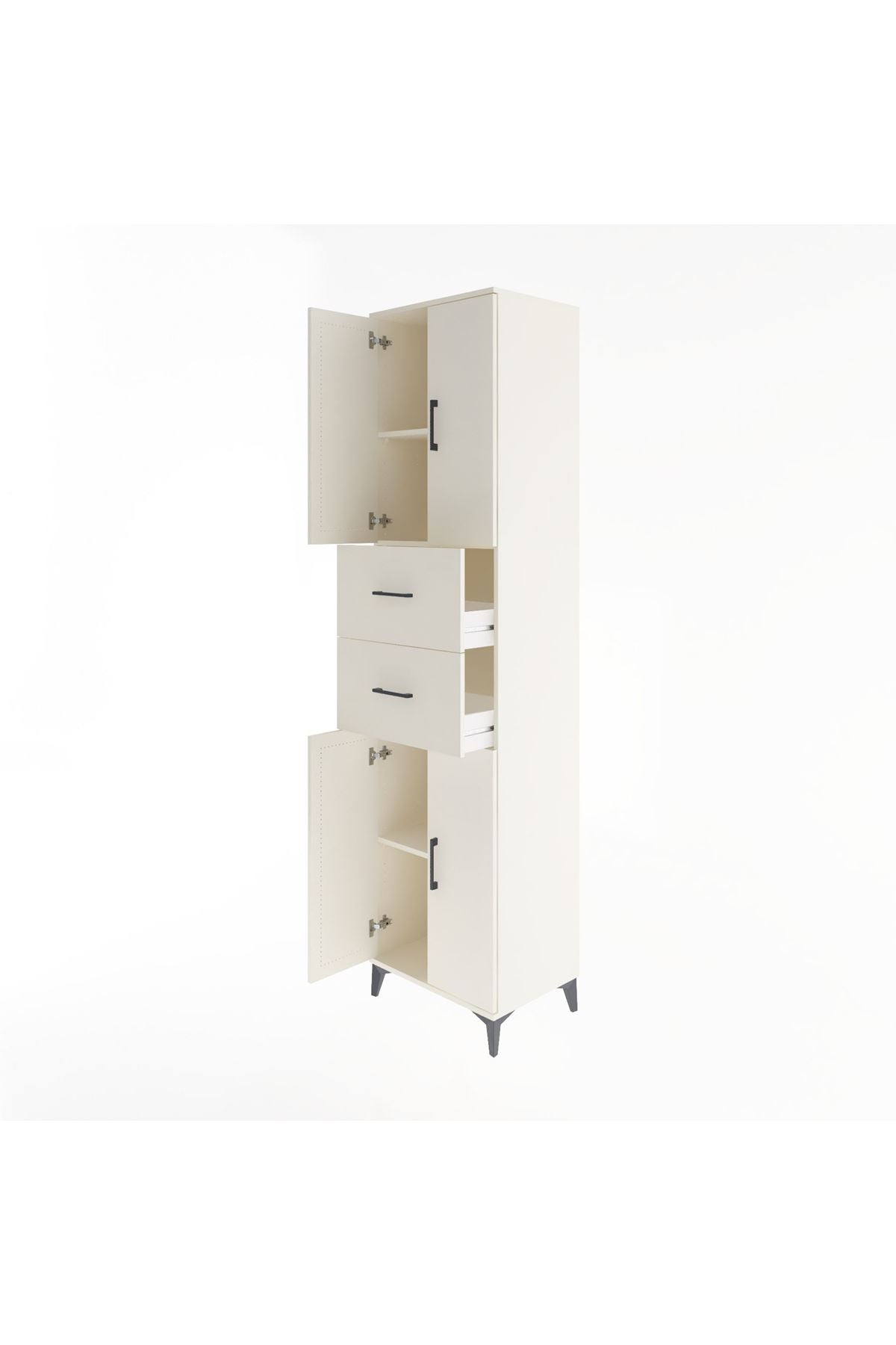 Hyperion Dolap 3 Raflı 2 Çekmeceli 4 Kapaklı 60x44x243 Aytaşı-Aytaşı