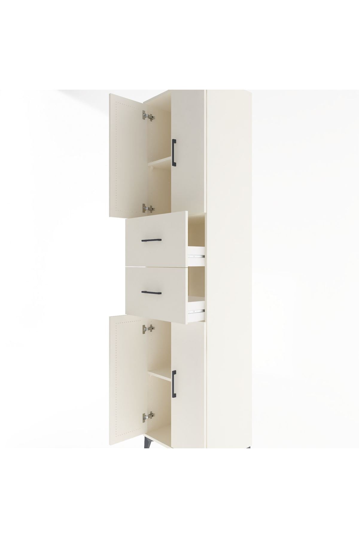 Hyperion Dolap 3 Raflı 2 Çekmeceli 4 Kapaklı 60x44x243 Aytaşı-Aytaşı