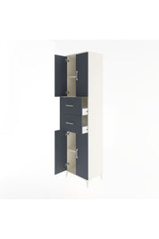 Hyperion Dolap 3 Raflı 2 Çekmeceli 4 Kapaklı 60x44x243 Aytaşı-Antrasit