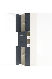 Hyperion Dolap 3 Raflı 2 Çekmeceli 4 Kapaklı 60x44x243 Aytaşı-Antrasit