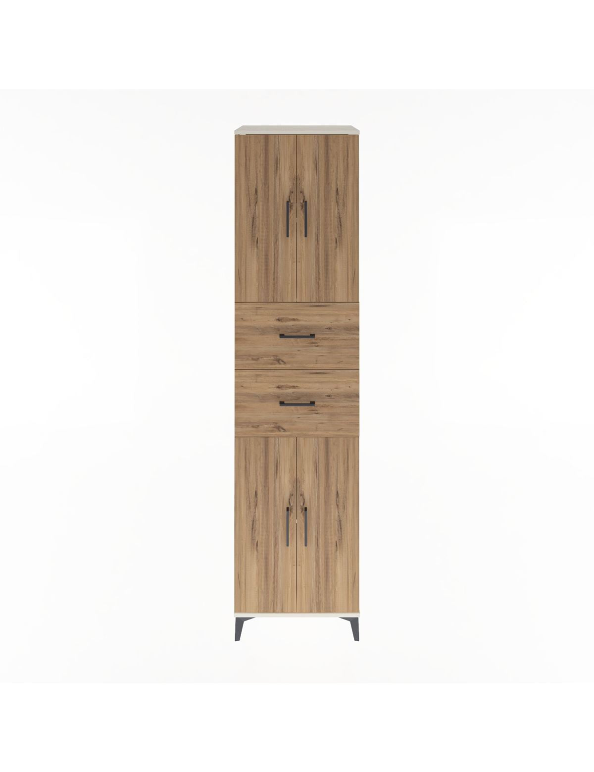 Hyperion Dolap 3 Raflı 2 Çekmeceli 4 Kapaklı 60x44x243 Aytaşı-Çam