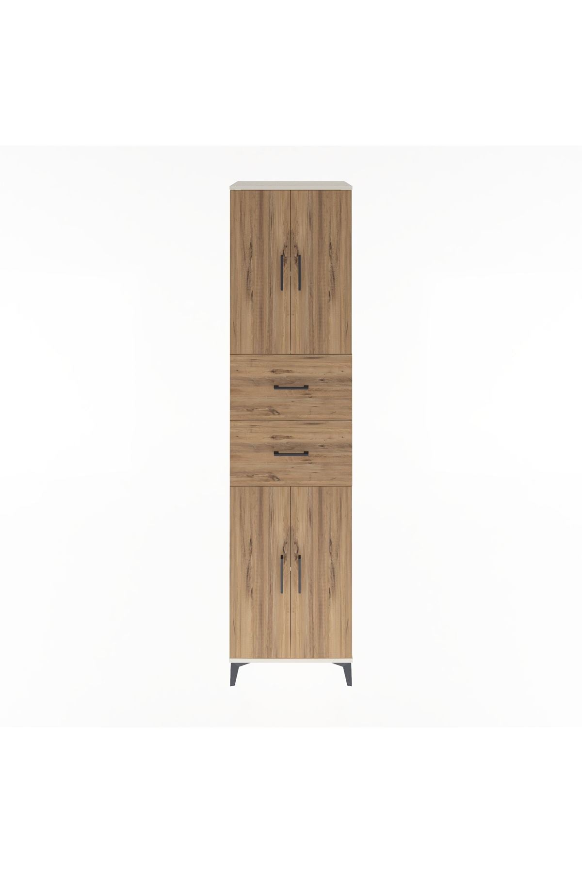 Hyperion Dolap 3 Raflı 2 Çekmeceli 4 Kapaklı 60x44x243 Aytaşı-Çam