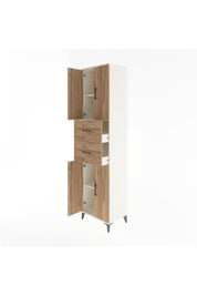 Hyperion Dolap 3 Raflı 2 Çekmeceli 4 Kapaklı 60x44x243 Aytaşı-Çam