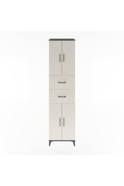 Hyperion Dolap 3 Raflı 2 Çekmeceli 4 Kapaklı 60x44x243 Antrasit-Aytaşı