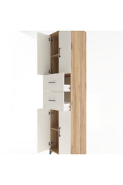 Hyperion Dolap 3 Raflı 2 Çekmeceli 4 Kapaklı 60x44x243 Çam-Aytaşı