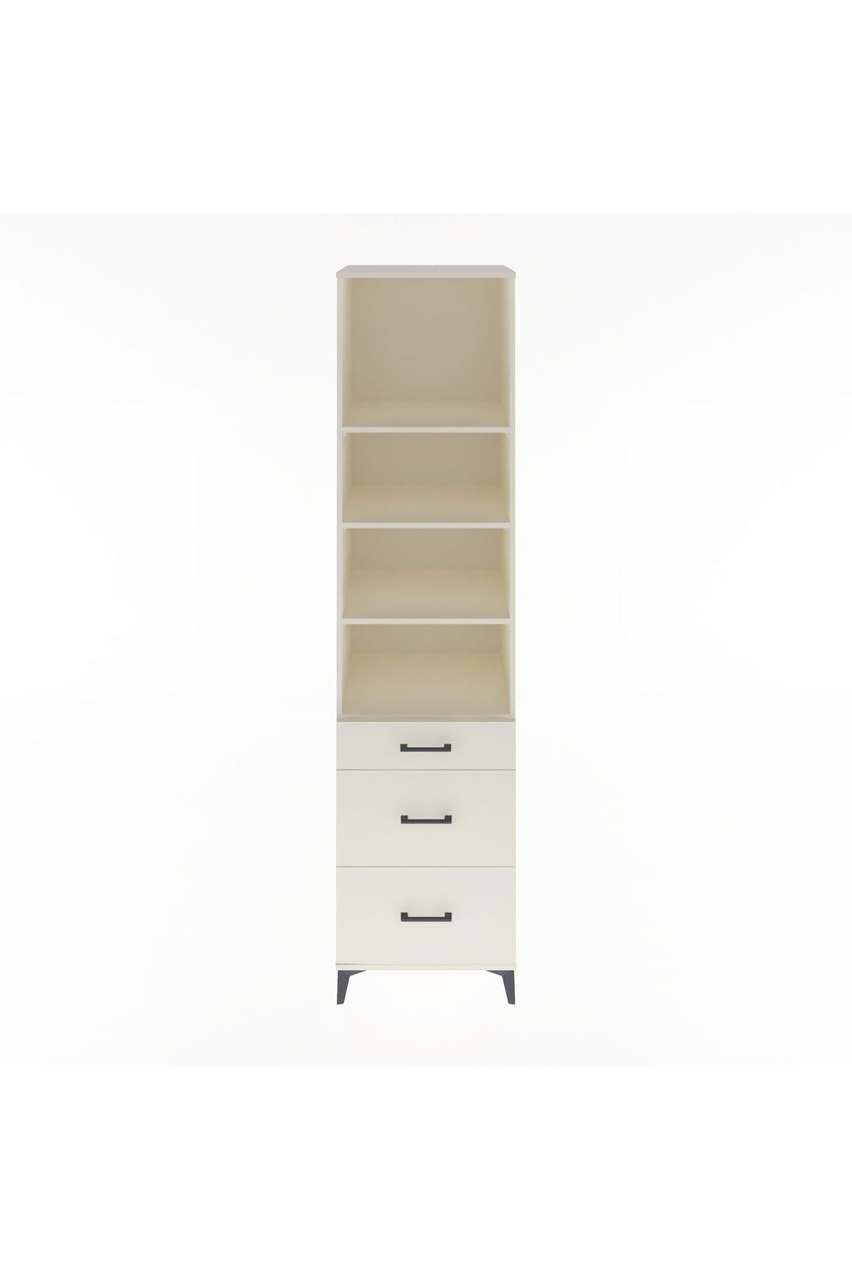 Hyperion Dolap 4 Raflı 3 Çekmeceli 60x44x243 Aytaşı-Aytaşı