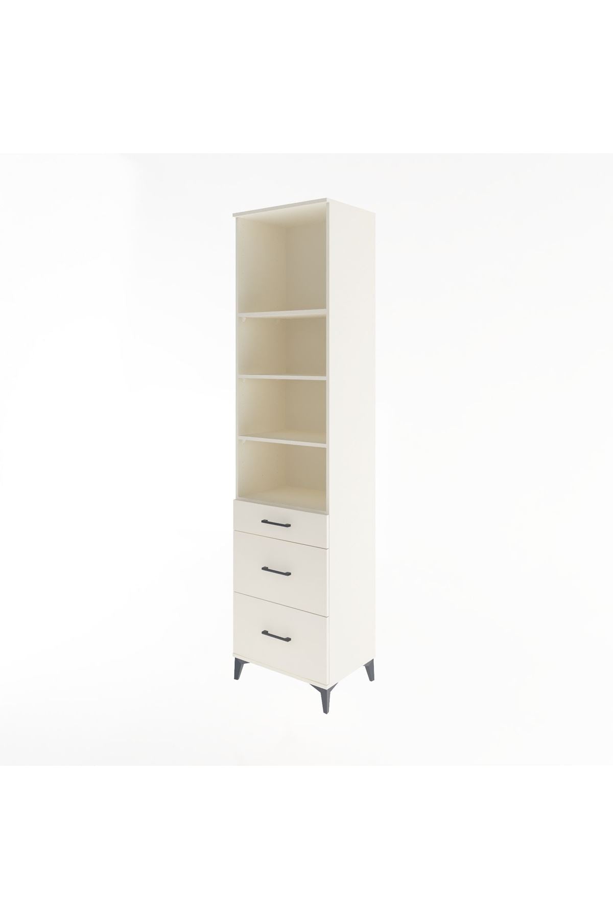 Hyperion Dolap 4 Raflı 3 Çekmeceli 60x44x243 Aytaşı-Aytaşı