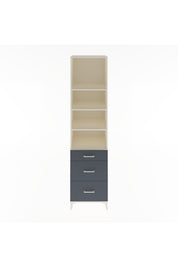 Hyperion Dolap 4 Raflı 3 Çekmeceli 60x44x243 Aytaşı-Antrasit