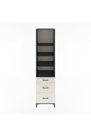 Hyperion Dolap 4 Raflı 3 Çekmeceli 60x44x243 Antrasit-Aytaşı