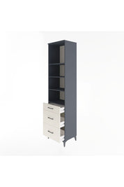 Hyperion Dolap 4 Raflı 3 Çekmeceli 60x44x243 Antrasit-Aytaşı