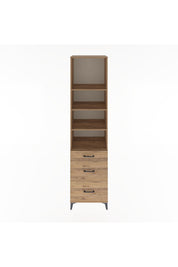 Hyperion Dolap 4 Raflı 3 Çekmeceli 60x44x243 Çam-Çam