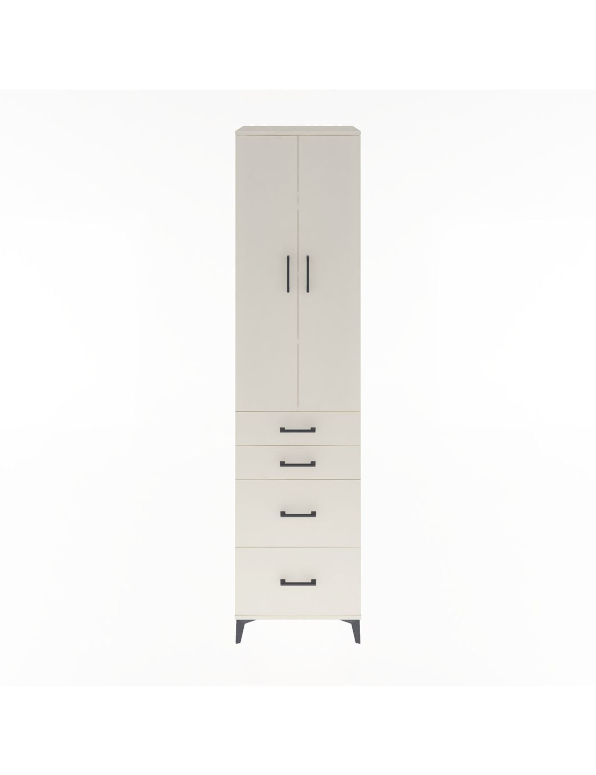 Hyperion Dolap 4 Raflı 4 Çekmeceli 2 Kapaklı 60x44x243 Aytaşı-Aytaşı