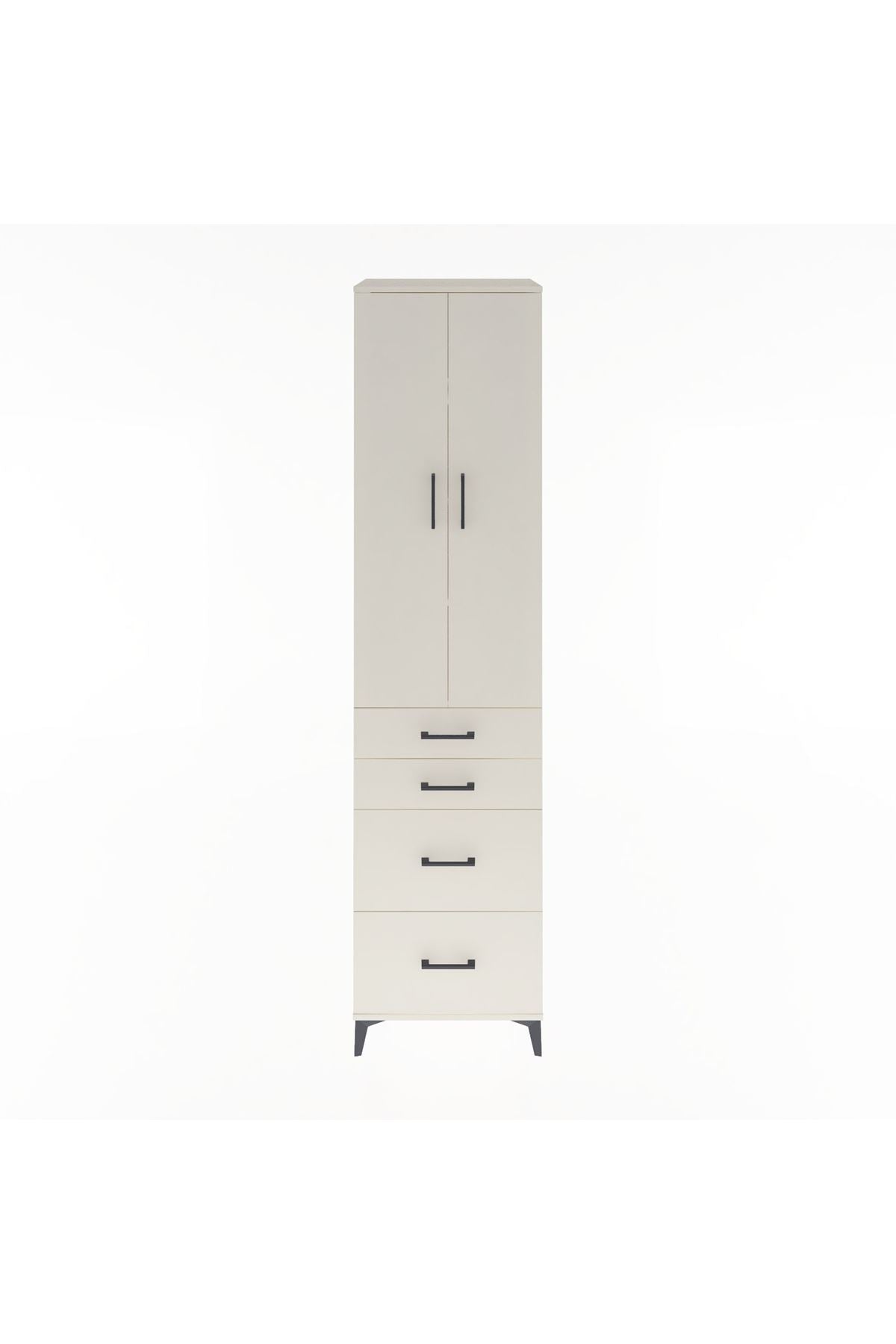 Hyperion Dolap 4 Raflı 4 Çekmeceli 2 Kapaklı 60x44x243 Aytaşı-Aytaşı