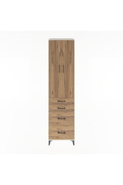 Hyperion Dolap 4 Raflı 4 Çekmeceli 2 Kapaklı 60x44x243 Aytaşı-Çam