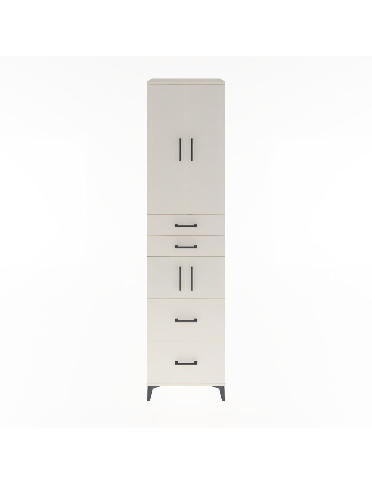 Hyperion Dolap 4 Raflı 4 Çekmeceli 4 Kapaklı 60x44x243 Aytaşı-Aytaşı