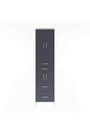 Hyperion Dolap 4 Raflı 4 Çekmeceli 4 Kapaklı 60x44x243 Aytaşı-Antrasit