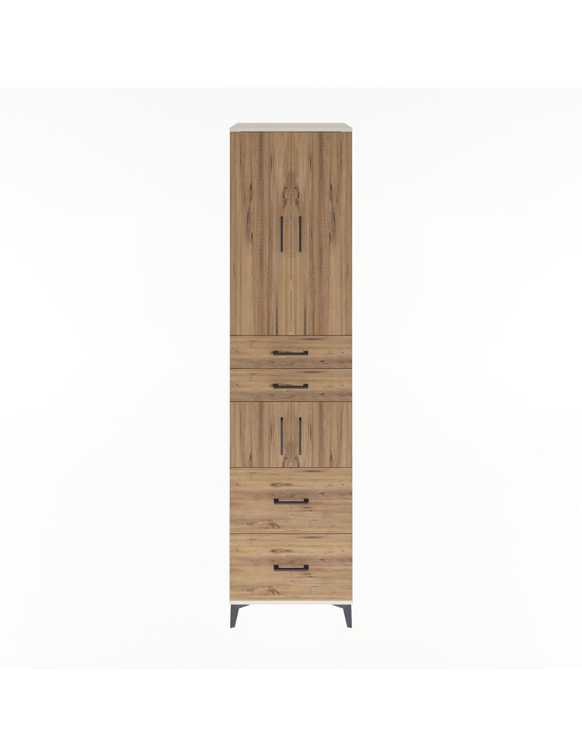 Hyperion Dolap 4 Raflı 4 Çekmeceli 4 Kapaklı 60x44x243 Aytaşı-Çam