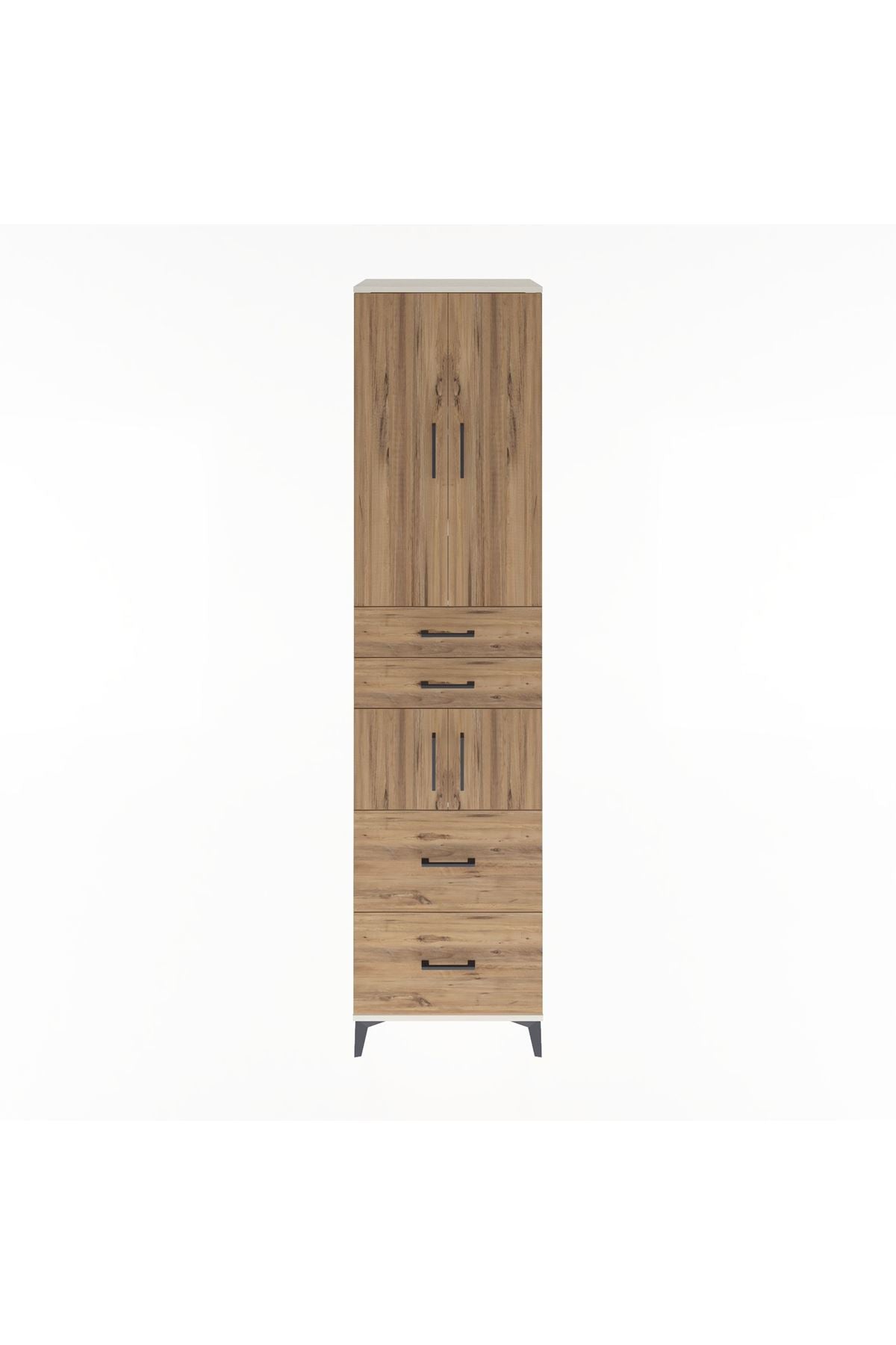 Hyperion Dolap 4 Raflı 4 Çekmeceli 4 Kapaklı 60x44x243 Aytaşı-Çam