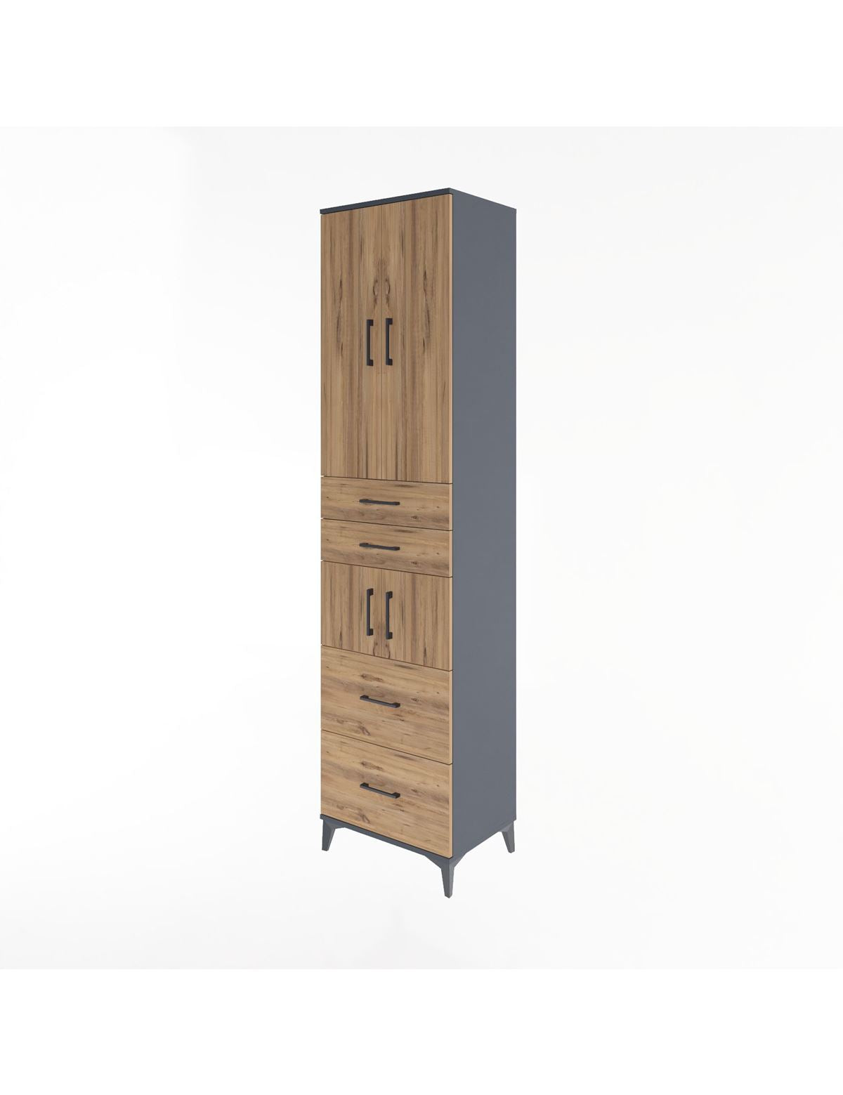 Hyperion Dolap 4 Raflı 4 Çekmeceli 4 Kapaklı 60x44x243 - S65M058V6B