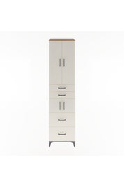 Hyperion Dolap 4 Raflı 4 Çekmeceli 4 Kapaklı 60x44x243 Çam-Aytaşı