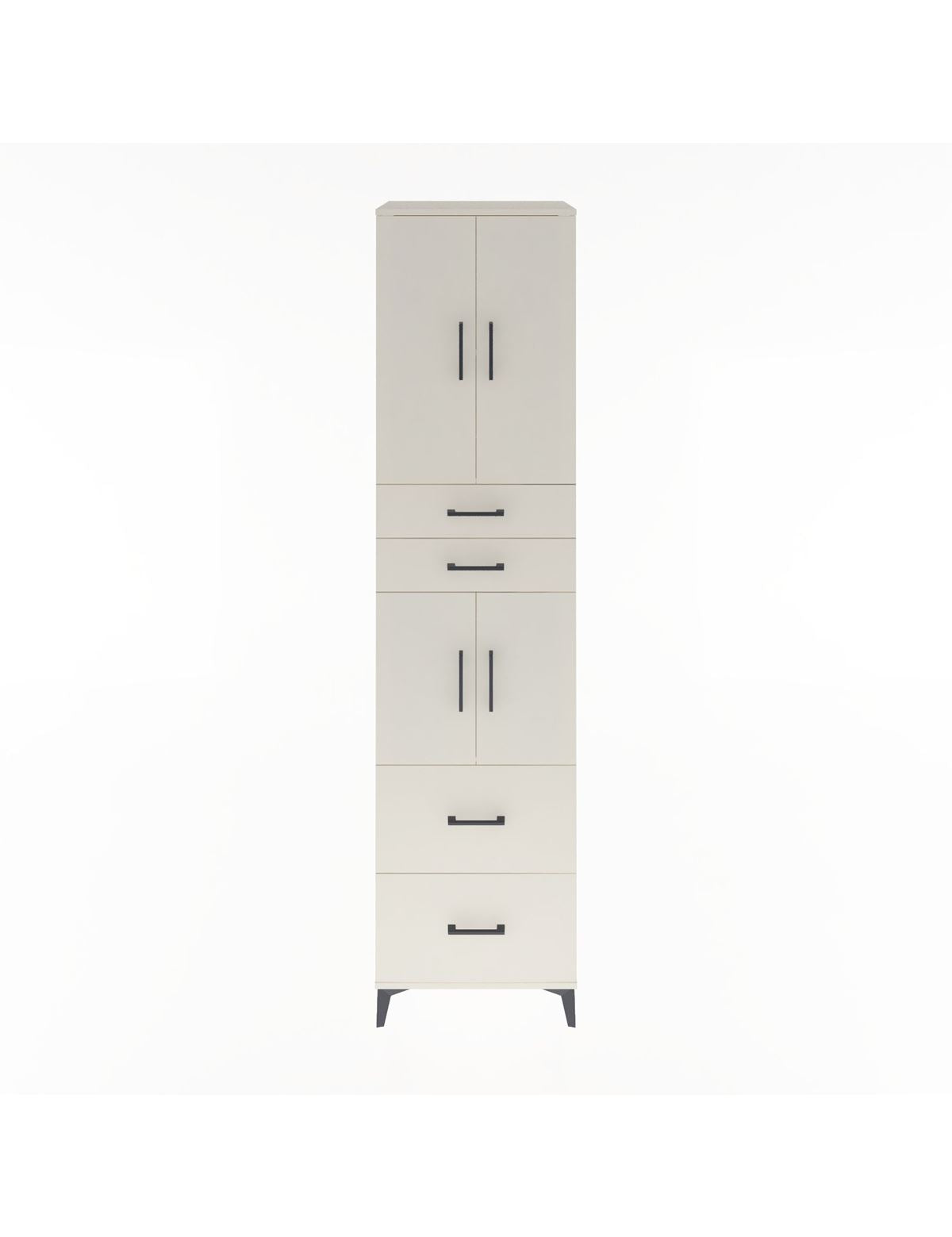 Hyperion Dolap 3 Raflı 4 Çekmeceli 4 Kapaklı 60x44x243 Aytaşı-Aytaşı