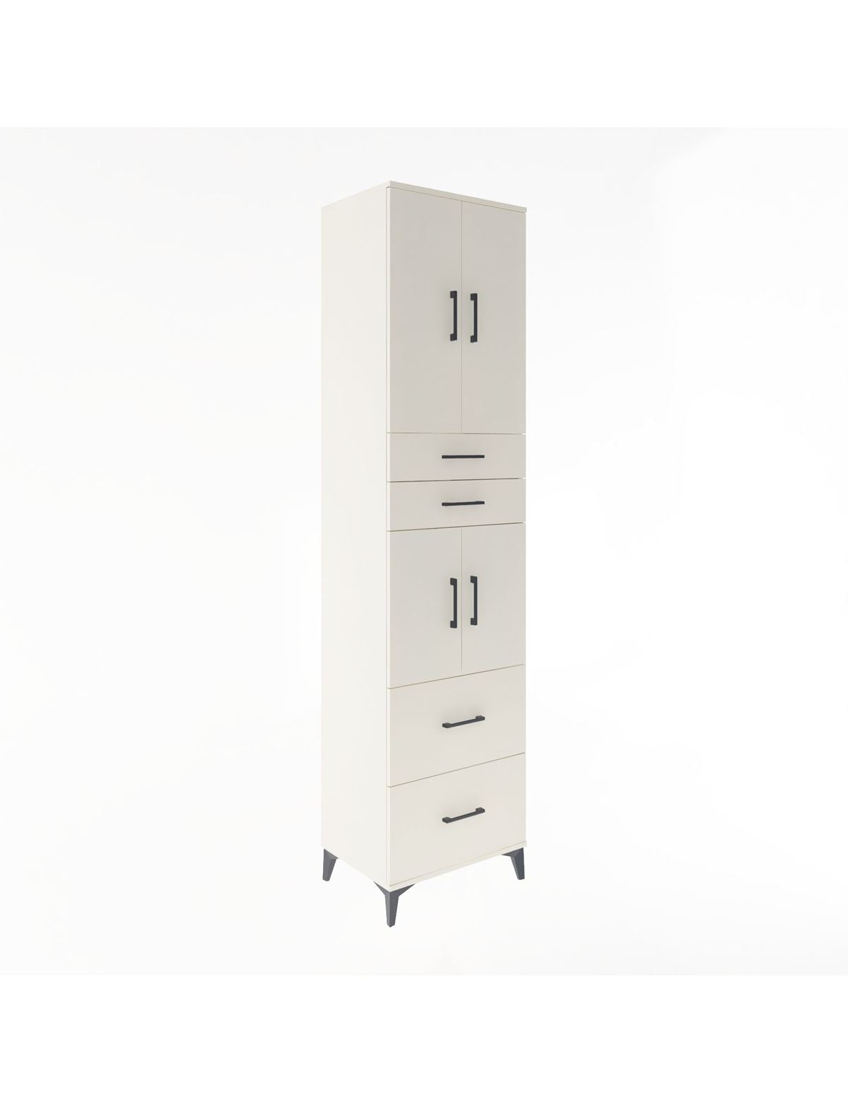 Hyperion Dolap 3 Raflı 4 Çekmeceli 4 Kapaklı 60x44x243 Aytaşı-Aytaşı