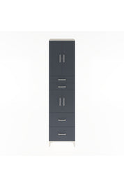 Hyperion Dolap 3 Raflı 4 Çekmeceli 4 Kapaklı 60x44x243 Aytaşı-Antrasit