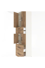 Hyperion Dolap 3 Raflı 4 Çekmeceli 4 Kapaklı 60x44x243 Aytaşı-Çam