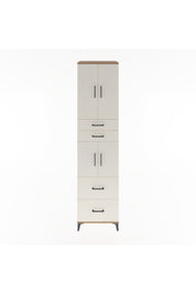 Hyperion Dolap 3 Raflı 4 Çekmeceli 4 Kapaklı 60x44x243 Çam-Aytaşı