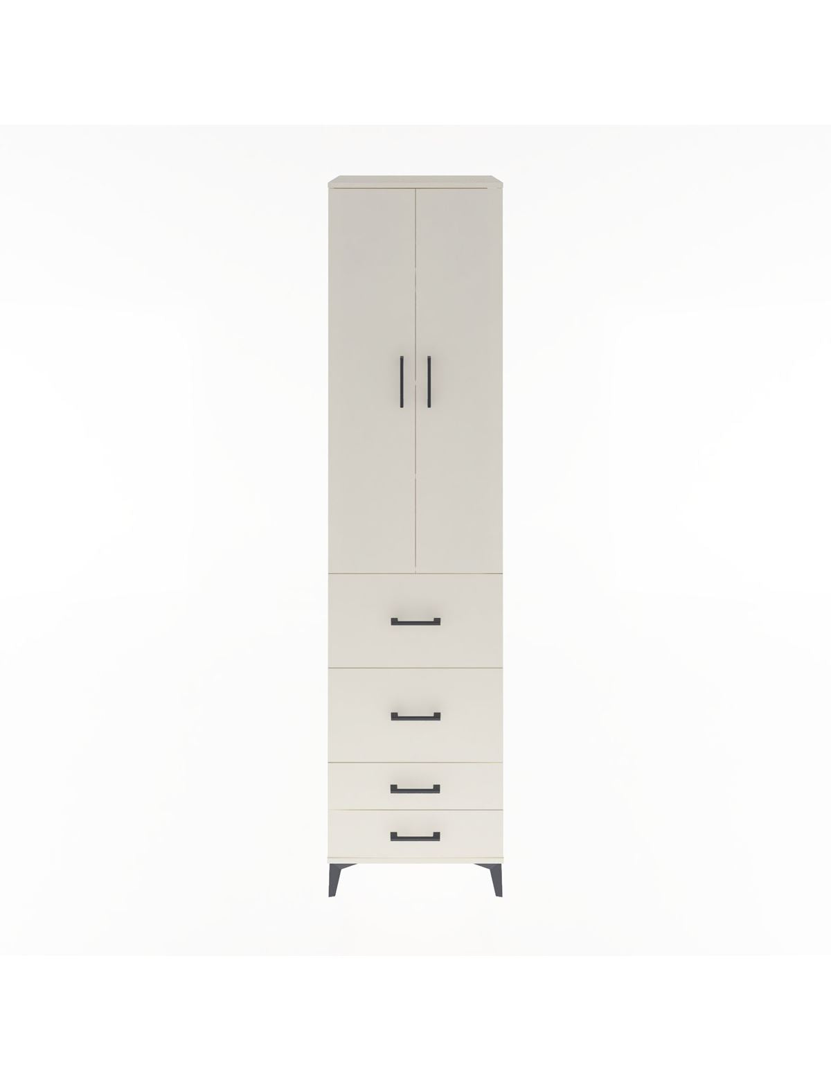 Hyperion Dolap 4 Raflı 4 Çekmeceli 2 Kapaklı 60x44x243 Aytaşı-Aytaşı