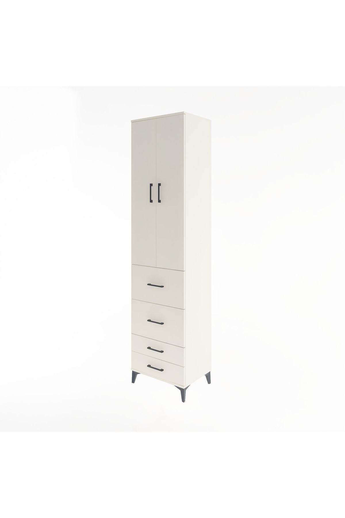 Hyperion Dolap 4 Raflı 4 Çekmeceli 2 Kapaklı 60x44x243 Aytaşı-Aytaşı