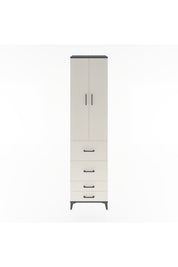 Hyperion Dolap 4 Raflı 4 Çekmeceli 2 Kapaklı 60x44x243 Antrasit-Aytaşı