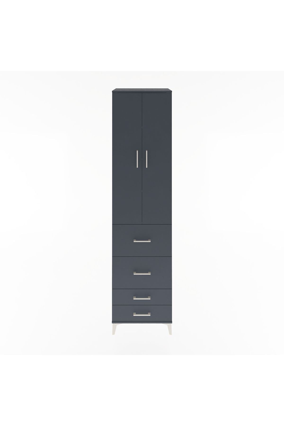 Hyperion Dolap 4 Raflı 4 Çekmeceli 2 Kapaklı 60x44x243 - S65M060V5B