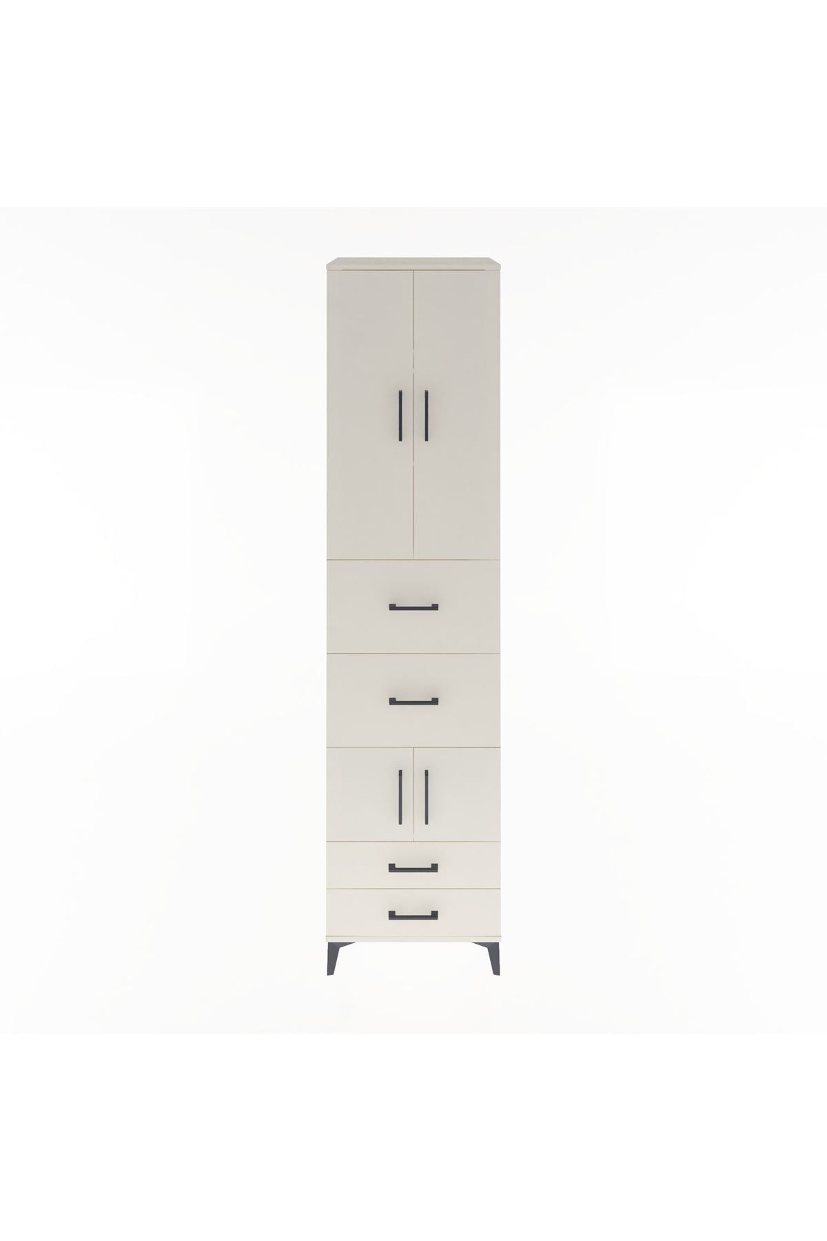 Hyperion Dolap 4 Raflı 4 Çekmeceli 4 Kapaklı 60x44x243 Aytaşı-Aytaşı