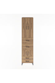 Hyperion Dolap 4 Raflı 4 Çekmeceli 4 Kapaklı 60x44x243 Çam-Çam